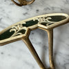 Mid Century Italian Brass Floral Coat Hook