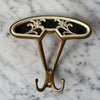 Mid Century Italian Brass Floral Coat Hook