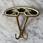 Load image into Gallery viewer, Mid Century Italian Brass Floral Coat Hook
