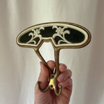Load image into Gallery viewer, Mid Century Italian Brass Floral Coat Hook

