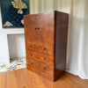 Art Deco Burr Walnut Cabinet / Tallboy Circa 1930s