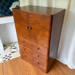 Load image into Gallery viewer, Art Deco Burr Walnut Cabinet / Tallboy Circa 1930s
