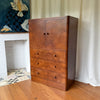 Art Deco Burr Walnut Cabinet / Tallboy Circa 1930s