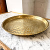 Antique Brass Crocodile Skin Pattern Tray