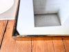 Mid-Century Italian Brass Shield Wall Mirror In The Style Of Gio Ponti
