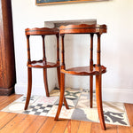 Load image into Gallery viewer, A Pair Of Vintage Two Tier Scalloped Etageres / Side Tables
