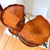 A Pair Of Vintage Two Tier Scalloped Etageres / Side Tables