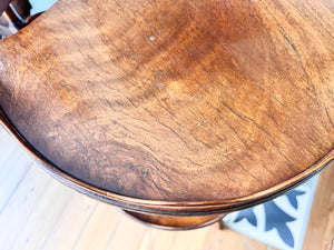 A Pair Of Vintage Two Tier Scalloped Etageres / Side Tables