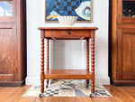 Load image into Gallery viewer, French Vintage Console / Hall Table With Bobbin Legs On Castors
