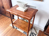 French Vintage Console / Hall Table With Bobbin Legs On Castors