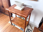 Load image into Gallery viewer, French Vintage Console / Hall Table With Bobbin Legs On Castors
