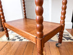 Load image into Gallery viewer, French Vintage Console / Hall Table With Bobbin Legs On Castors
