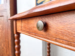 Load image into Gallery viewer, French Vintage Console / Hall Table With Bobbin Legs On Castors
