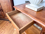 Load image into Gallery viewer, French Vintage Console / Hall Table With Bobbin Legs On Castors
