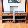 A Pair Of Vintage Faux Bamboo Bedside Cabinets
