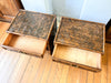 A Pair Of Vintage Faux Bamboo Bedside Cabinets