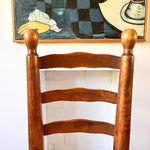 Load image into Gallery viewer, Set Of Four French Charles Dudouyt Style Dining Chairs With Rush Seats
