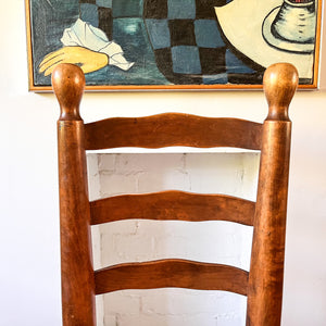 Set Of Four French Charles Dudouyt Style Dining Chairs With Rush Seats