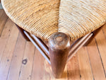 Load image into Gallery viewer, Set Of Four French Charles Dudouyt Style Dining Chairs With Rush Seats
