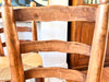 Set Of Four French Charles Dudouyt Style Dining Chairs With Rush Seats