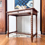 Load image into Gallery viewer, French Antique Desk / Hall Table With Bobbin Legs
