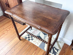 Load image into Gallery viewer, French Antique Desk / Hall Table With Bobbin Legs
