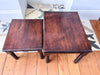 Nest Of Two Antique Miniature Bobbin Tables