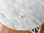 Load image into Gallery viewer, Antique Marble Table / Plant Stand With An Iron Base
