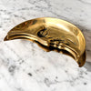 Vintage Brass Crescent Trinket Dish