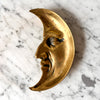 Vintage Brass Crescent Trinket Dish
