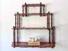 Antique Faux Bamboo Wall Shelf