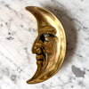 Vintage Brass Crescent Trinket Dish