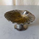 Load image into Gallery viewer, Vintage Clam Shell Pedestal Trinket Dish
