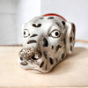 Antique Staffordshire Pottery Dalmatian Dog Head