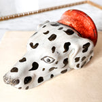 Load image into Gallery viewer, Antique Staffordshire Pottery Dalmatian Dog Head
