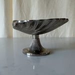 Load image into Gallery viewer, Vintage Clam Shell Pedestal Trinket Dish
