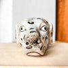 Antique Staffordshire Pottery Dalmatian Dog Head
