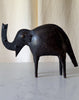 Vintage Primitive Iron Elephant Sculpture