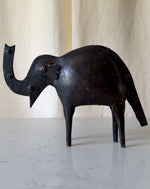 Load image into Gallery viewer, Vintage Primitive Iron Elephant Sculpture

