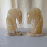 Load image into Gallery viewer, A Pair Of Vintage Marble Horse Head Bookends
