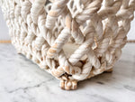 Load image into Gallery viewer, Vintage White Ceramic Lattice Planter
