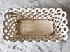Vintage White Ceramic Lattice Planter