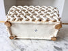 Vintage White Ceramic Lattice Planter