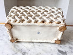 Load image into Gallery viewer, Vintage White Ceramic Lattice Planter
