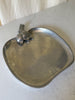 Italian Vintage Hammered Pewter Apple Tray
