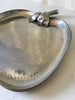 Italian Vintage Hammered Pewter Apple Tray