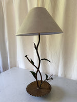 Load image into Gallery viewer, Mid Century Spanish Hollywood Regency Gilded Toleware Table Lamp
