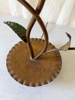 Load image into Gallery viewer, Mid Century Spanish Hollywood Regency Gilded Toleware Table Lamp
