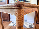 Load image into Gallery viewer, Vintage Square Rattan Dining Table
