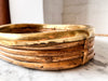 Gabriella Crespi Style Oval Pencil Reed And Brass Tray